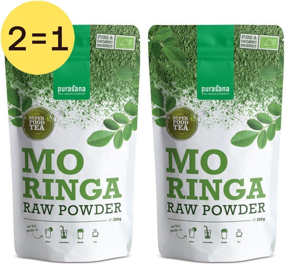 Purasana® Moringa Poeder x2 2x200 g Pulver