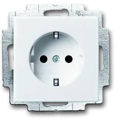 ABB 2CKA002013A5294 Geräteeinsatz erhöhter Berührungsschutz, mit Lichtfunktion IP20 Weiß, Verkehrsweiß