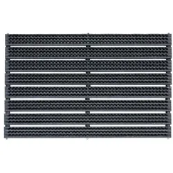 HAMAT Bürstenmatte ohne Alukante grau, 38.5 cm