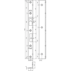 MSL, Türgriff + Türgarnitur, Winkelschliessbleche B-1308 (Türknopf)