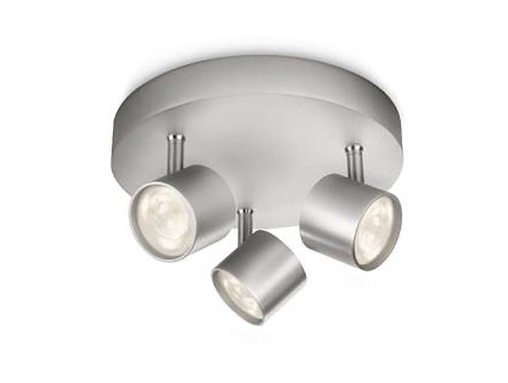 Philips LED-Spot Star Dimmbar Silber 3 × 4.5 W