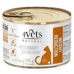 4 Vets Katze Gewichtsreduzierung 24x185g