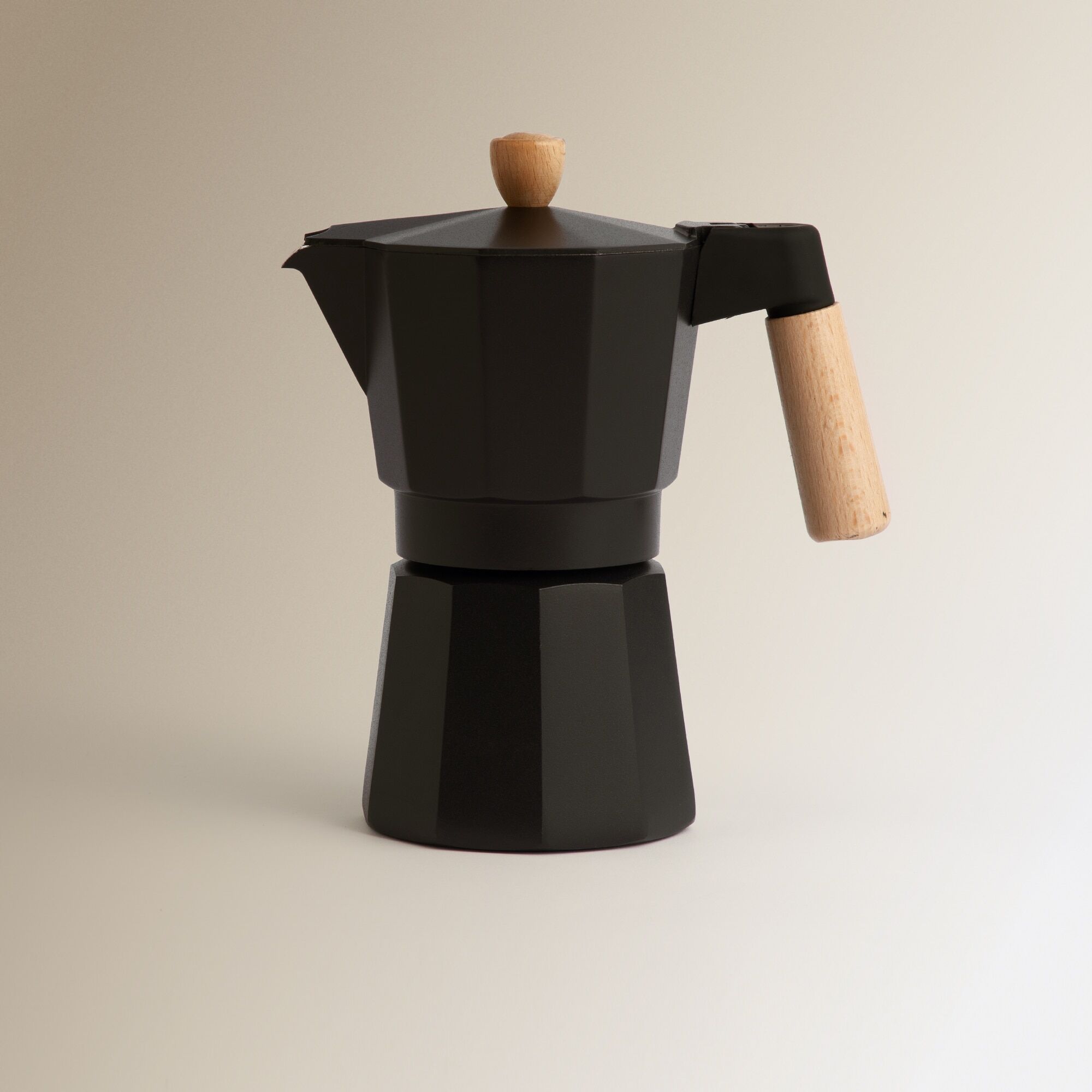 El Corte Inglés Cafetera italiana Deco Negra .  (6 Tazas) Negro