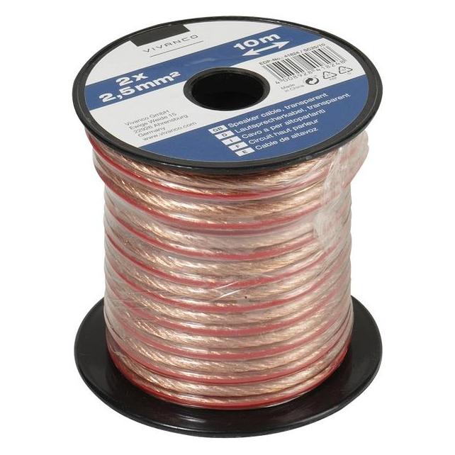 Vivanco Lautsprecherleitung (10 m, 2.50 mm²) (46/30 1025T)