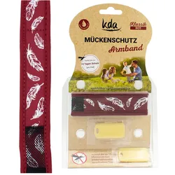 Mückenschutz Armband rot KDA 1 St