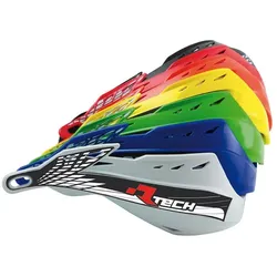 Racetech, Motorrad Zubehör, (RTECH) Ersatzkunststoffe für Handschützer (Lenker) Gladiator Easy / Aluminium Orange