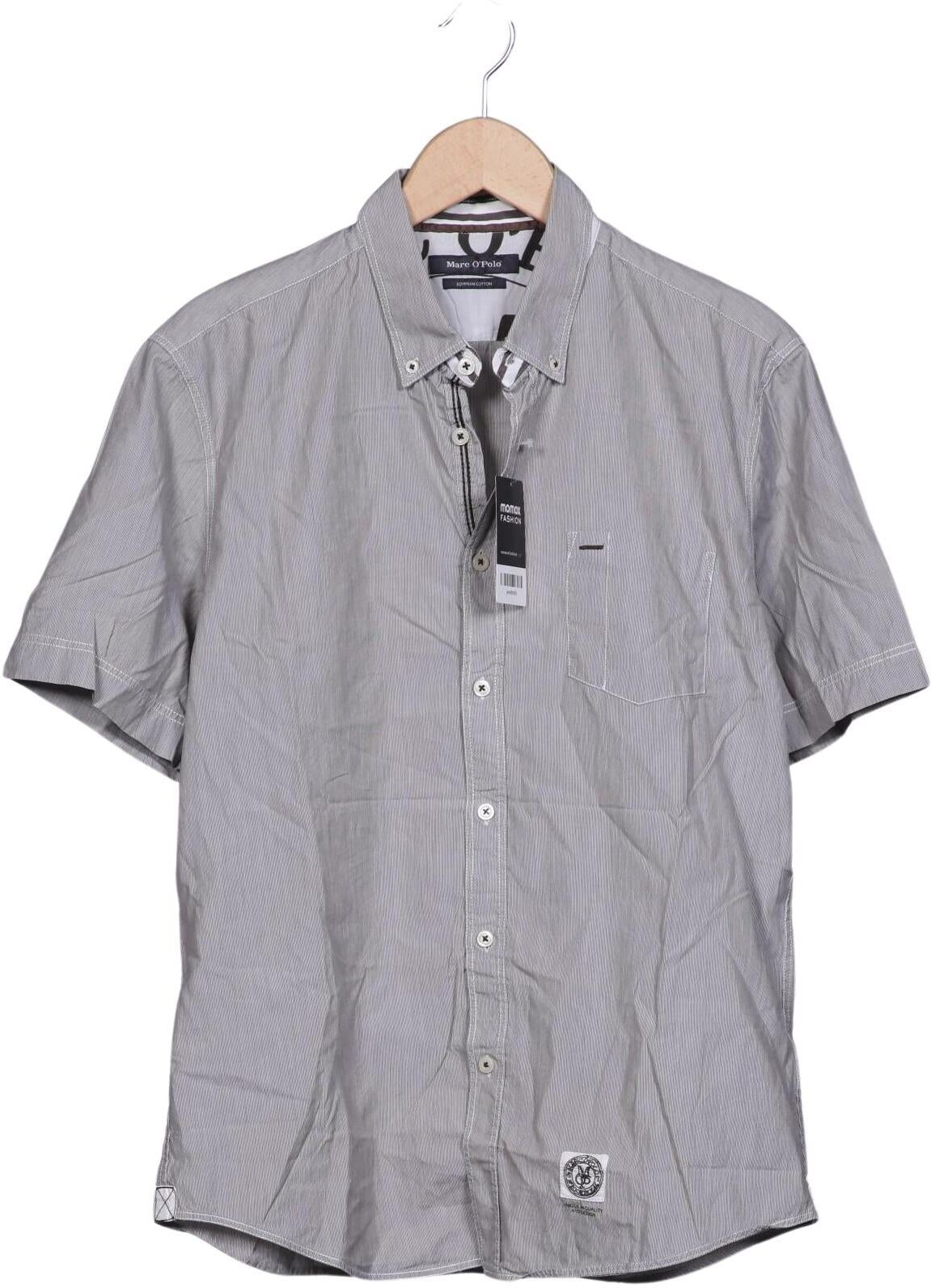Marc O' Polo Hemd, Grau, Gr. 43, Baumwolle - Second Hand
