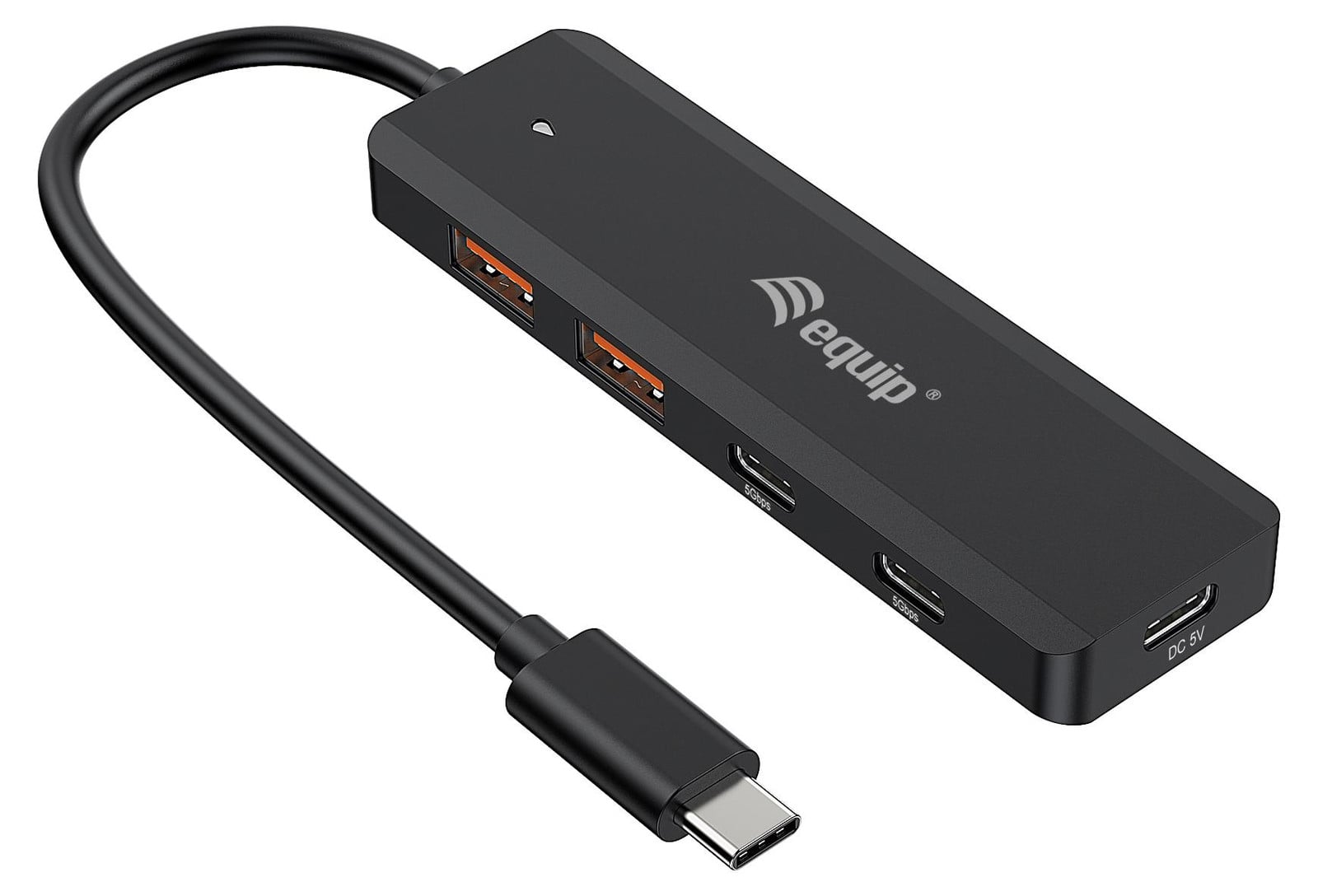 Equip 128966 USB-C hub met 4 poorten: 2x USB3.2 en 2x USB-C (10Gbps)