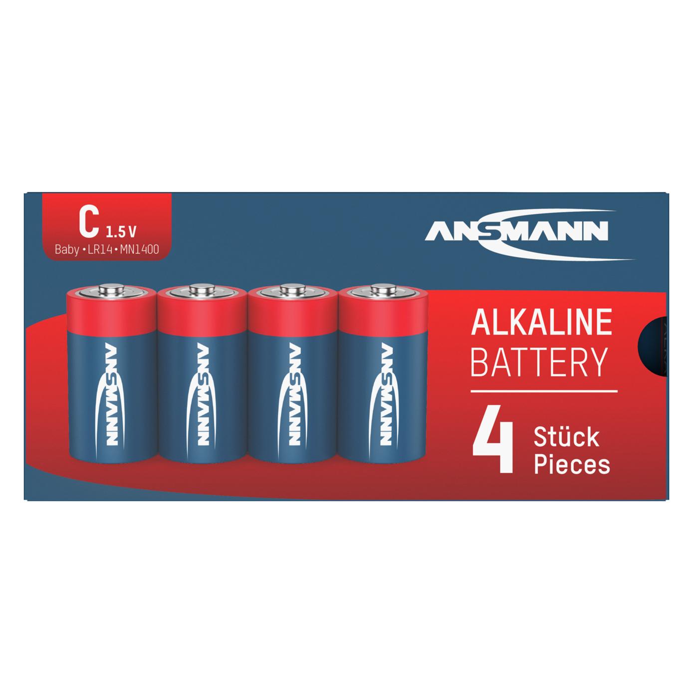 Ansmann Baby (C)-Batterie Alkali-Manga (4 Stk., C, 7000 mAh) (5015571)
