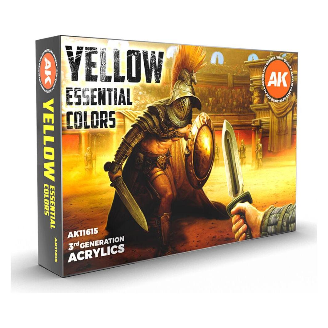 AK Interactive Ak Set de Peinture - Yellow Essential Colors Set (AK11615)