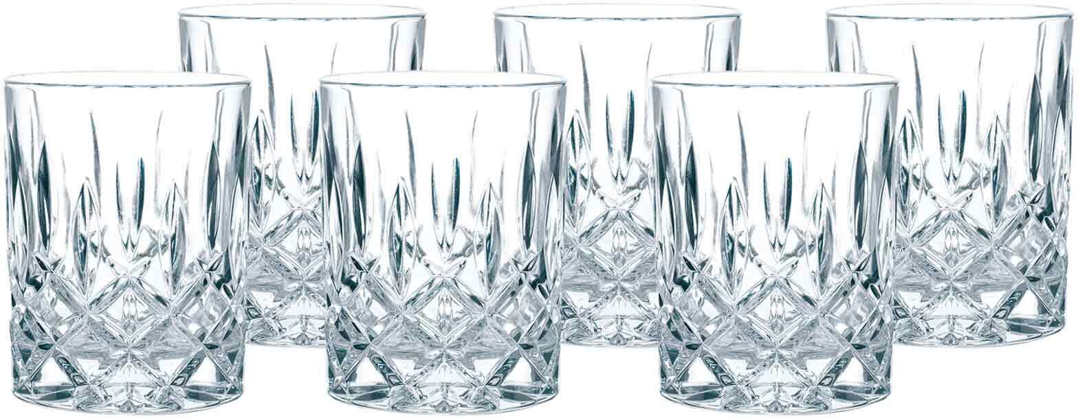 Whiskyglas NACHTMANN "Whiskygläser Noblesse 295 ml 6er Set transparent", bunt (transparent), Glas, Trinkgefäße, Whiskyglas