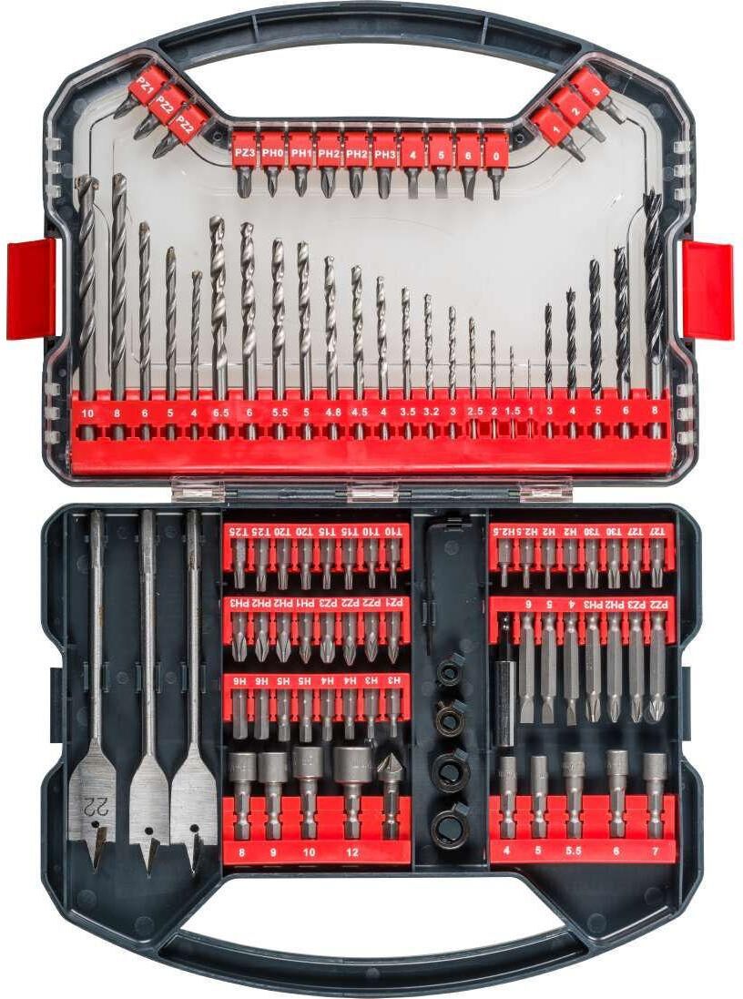 Bohrer- und Bit-Set KWB, silber, Bohrer, Bohrer- und Bit-Set silber Einheitsgröße