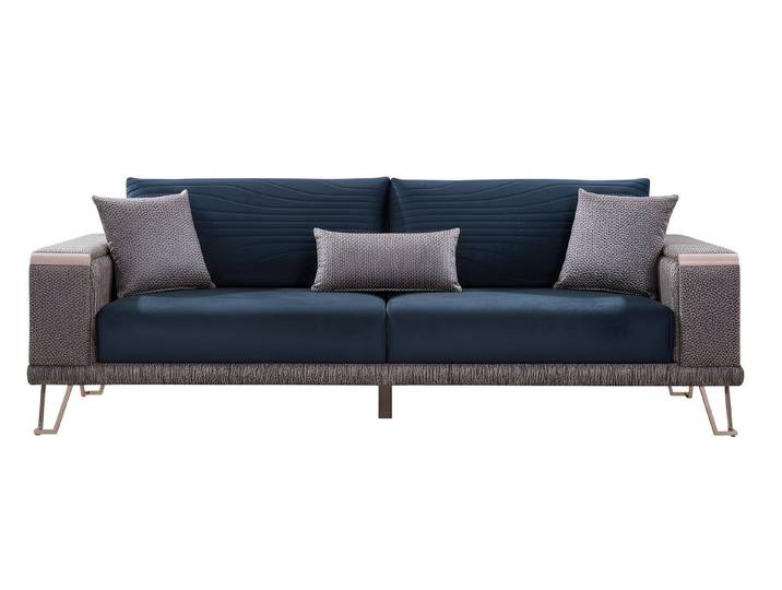 JVmoebel Sofa Minimalistisches 3-Sitzer-Sofa Holzrahmen Modernes Design Hohe Beine, 1 Teile