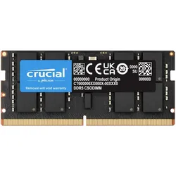 Crucial 32GB DDR5-6400 CSODIMM (1 x 32GB, 3200 MHz, DDR5-RAM, SO-DIMM), RAM, Schwarz