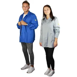 Wetec,  ESD-Kurzmantel AM-156, Grösse M, weiss, kurzarm (M)