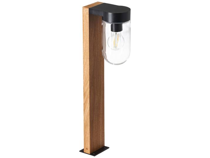 Brilliant Sockelleuchte Cabar, Schwarz, Metall, Glas, 10x55 cm, Up- & Downlight, Lampen & Leuchten, Außenbeleuchtung, Wegbeleuchtung, Sockelleuchten
