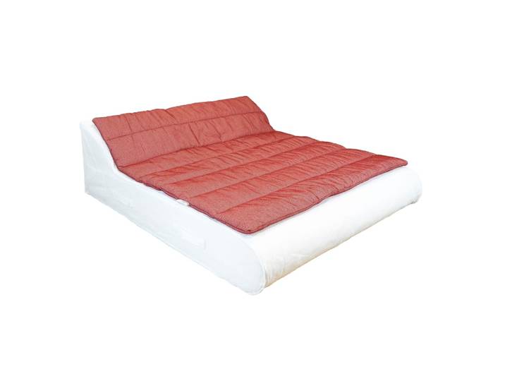 Surmatelas pour bain de soleil 2 places - rouge