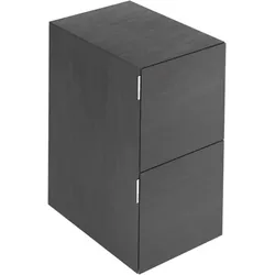 Keuco Edition 11 Art Sideboard 32542920401 40x70x49cm, 2 Frontauszüge, Innenbeleuchtung, Keramik, basalt
