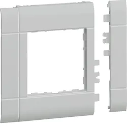 Hager GR1000A7035 Rahmenblende modular, BRH, ZS 55, OT 100, hfr, lichtgrau