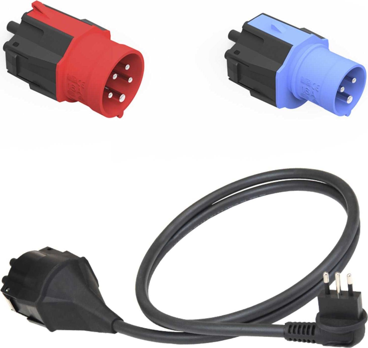 NRGkick 20001060, Steckdosenadapter, Schwarz, Blau, Rot