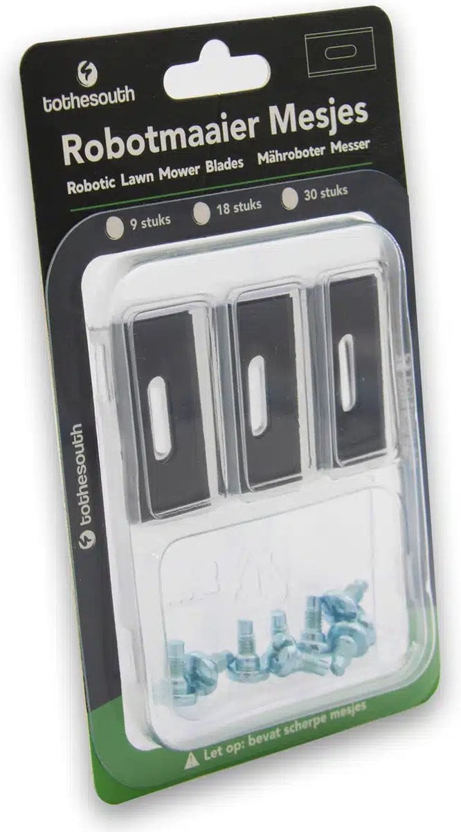 To the South Black Coated Endurance Mesjes voor Mowox Robotmaaiers Limited Edition - 90 stuks