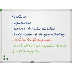 Franken Whiteboard Schreibtafel U-Act, 45x60cm, magnethaftend, weiß,