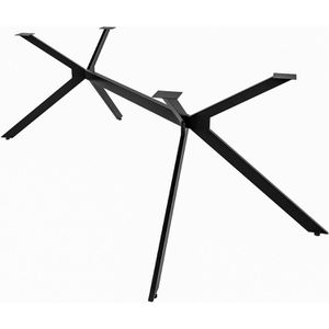 CLP Tischbein Cascada L 323440, schwarz aus Metall, Höhe 72 cm