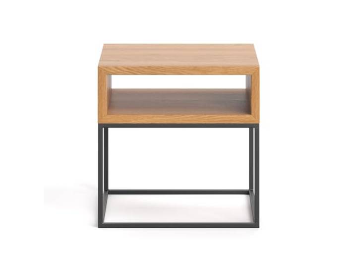 Danzz Loom-Nachttisch 40x40 cm aus Eichenholz, Premium-Qualität, Moderne Nachttisch, handgefertigte Möbel aus Eiche