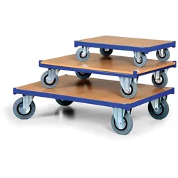 Platfromwagen ohne Handgriffe, Fahrbühne, 1000 x 700 mm, Tragfähigkeit 400 kg