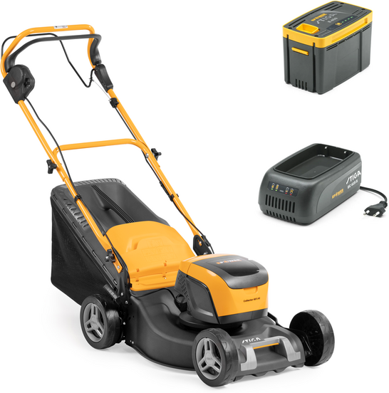 Stiga Collector 48 S AE Kit - Tagliaerba semovente a batteria - 48V/5Ah - Taglio 46 cm