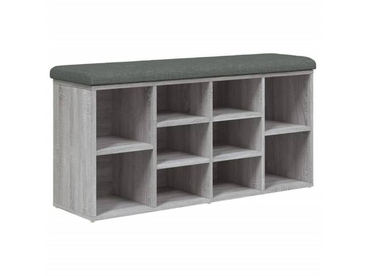 NOUVEAU Meuble d'entrée moderne - Banc à chaussures banc de couloir - Sonoma gris - 102x32x50cm bois d'ingénierie 79340