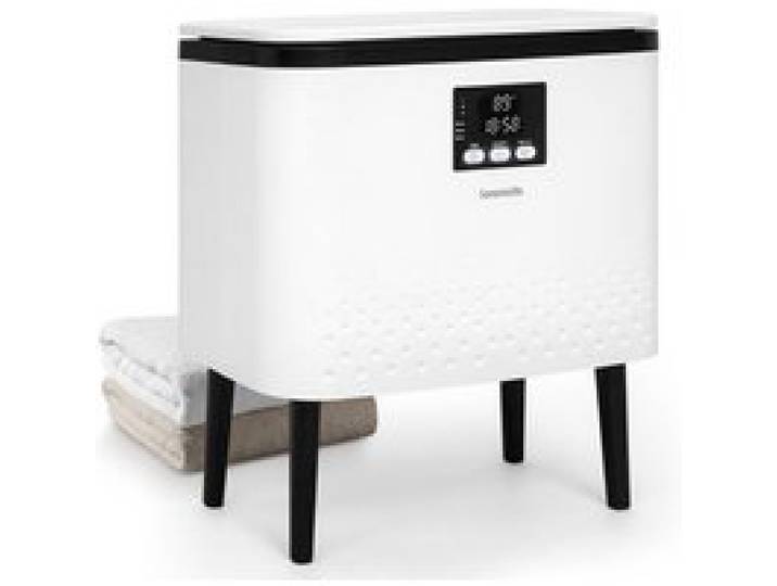 Chauffe-serviettes Rectangulaire - SereneLife - 20L - Arrêt Automatique - Minuterie - Aromathérapie - Noir