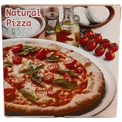 150 Pizzakartons aus Pappkarton 36x36x3cm „Naturale Pizza“ – Faltung Model-C