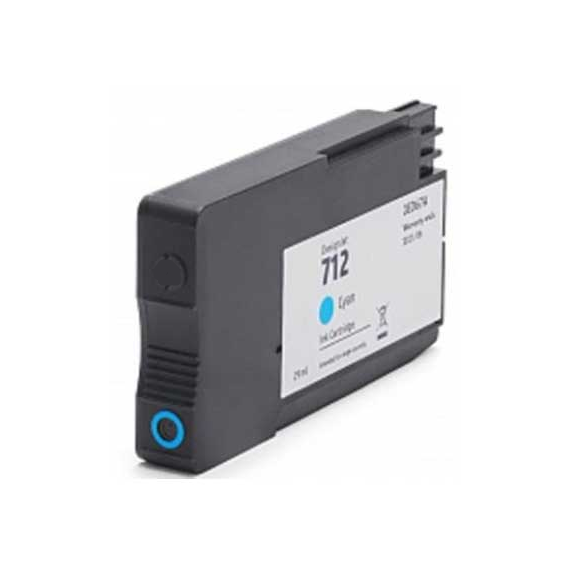 Cartuccia 712 C Compatibile per HP DesignJet Studio 24 DesignJet Studio 36 T230 T250 T630 T650 Ciano 3ED67A ML29