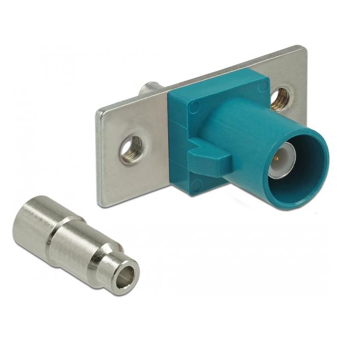 Delock FAKRA Z Stecker Federpin zum Löten 2 vorgestanzte Löcher (89826)