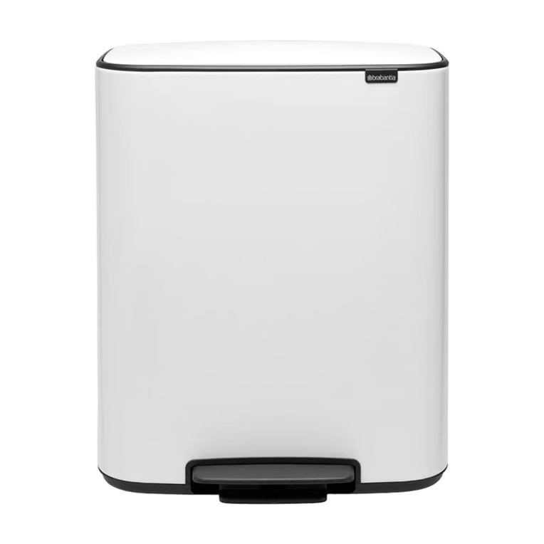 Brabantia Bo pedaalemmer 2x30 L Wit