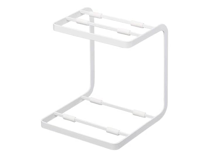 YAMAZAKI Home Support de rangement en acier pour casseroles\, taille unique\, blanc