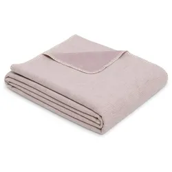 Ibena Kuscheldecke Lausanne 140 x 200 cm Baumwolle Violett Lavendel
