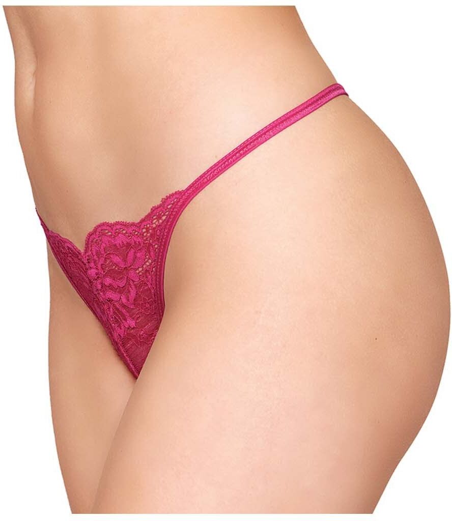 Dreamgirl String ficelle rouge avec chaine strass