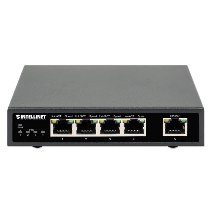 Intellinet 5-Port Gigabit Ethernet PoE+ Switch 561839