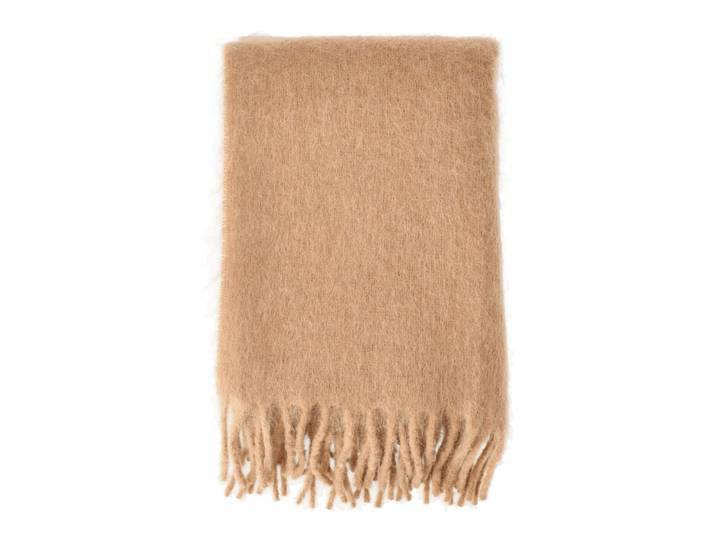 Scandi Living Dune Mohair Decke 130x170 cm Wheat