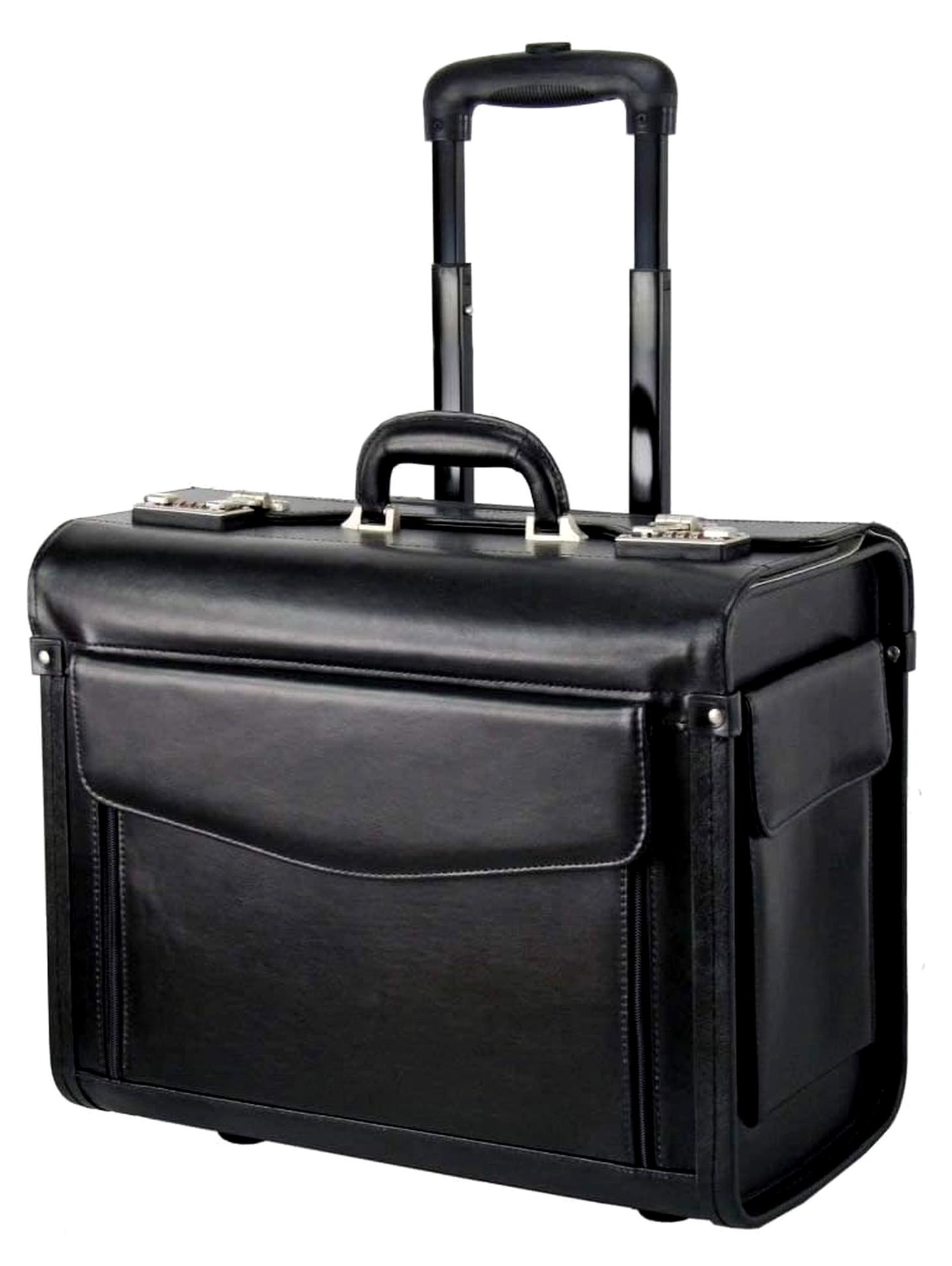 Pilotenkoffer Businesstrolley 45,5 cm schwarz