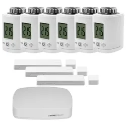 Homepilot Starter Set Smarte Heizung • 6 Thermostate • 3 Tür-/Fensterkontakte