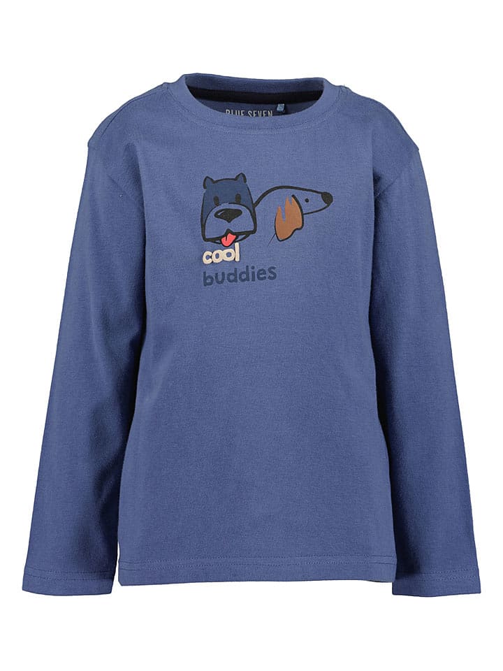 Blue Seven Longsleeve in Blau - 134