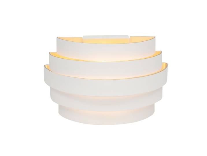 Design wandlamp Scudo wit met goud 20cm Highlight - W3640.00