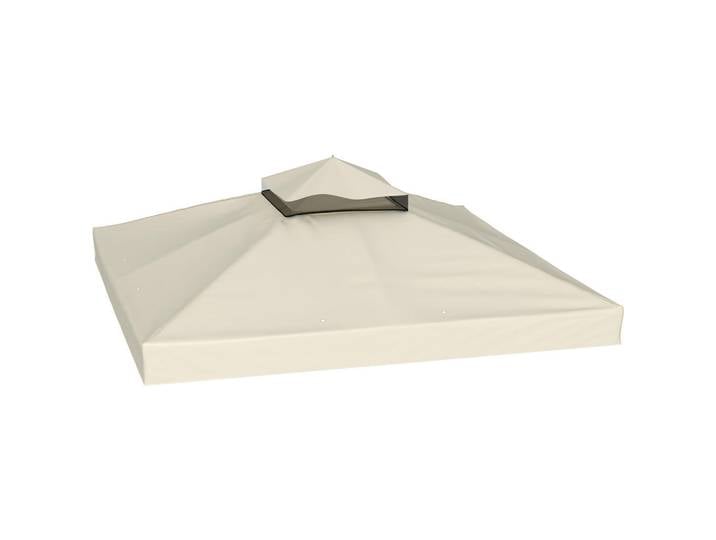 Outsunny Ersatzdach für Pavillon 3 x 3 m, Creme, Kunststoff, 300x1x300 cm, Sonnenschutz, Pavillons