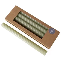 Boltze Stabkerze Classic 4er, 24 cm, Ø 2,3 cm, Hellgrün