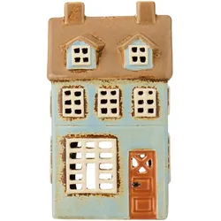 IB Laursen Lichthaus Nyhavn – Hellblaue Fassade mit 2 Dachfenstern, 9,7 x 6,7 x 17,5 cm