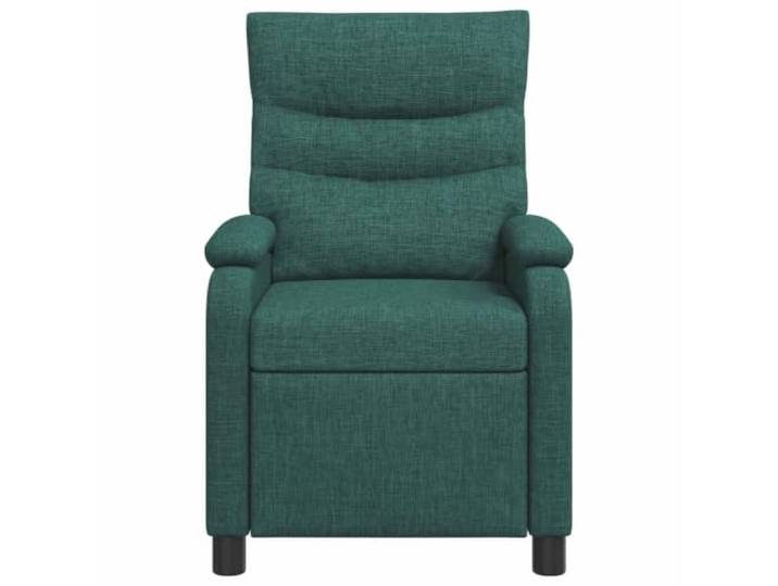 Sessel Recliner Dunkelgrün aus Polyester verstellbar 115-160° Verstellbarer Winkel, Metall und Verbundholz, Schaumstoff und Faser, für Wohnzimmer und Büro