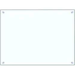 vidaXL Küchenrückwand Transparent 80x60 cm Hartglas